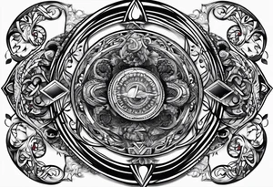 Infinity loop with p d tattoo idea
