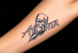 Atlanta theme with god tattoo idea