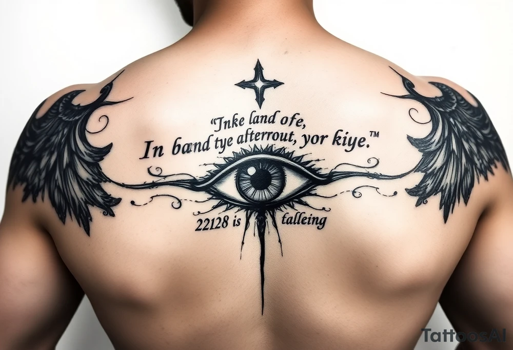 I want a tattoo with the saying "In the land of the blind, the one eyed man is king". I want to incorporate this saying into a relevant and unique design or tattoo idea. Some inspiration that I like are: Pirate theme, Roman Empire theme, Fantasy King Era theme, Futuristic/Cyberpunk theme. tattoo idea