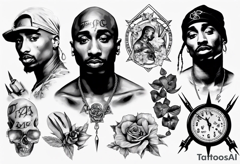 tupac tattoo idea