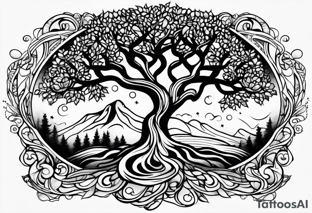 tree of life tattoo idea