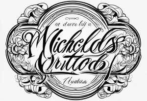 Nicholas written in cursive tattoo idea