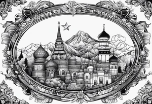Something that describes a love for travel tattoo idea
