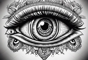 all-seeing eye tattoo idea