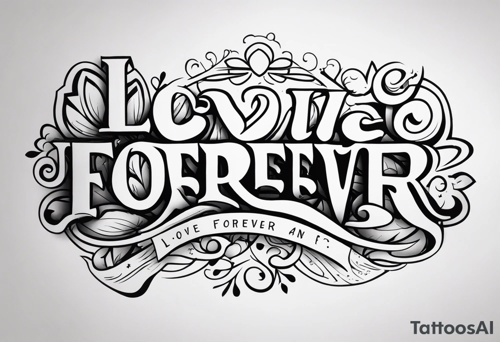 Love forever & a day tattoo idea