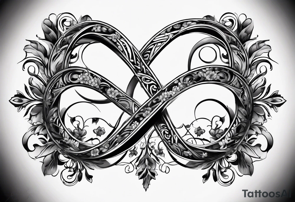 Infinity sign for spouse tattoo idea