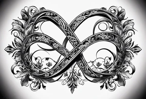 Infinity sign for spouse tattoo idea