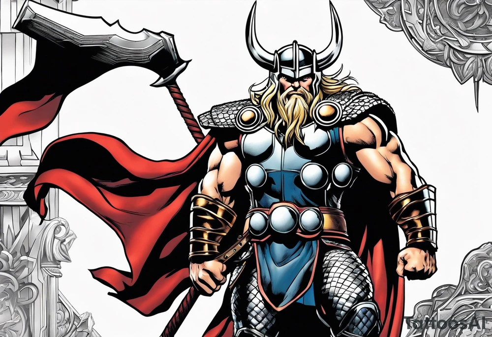 The Mighty Thor from the 1980's comics tattoo idea