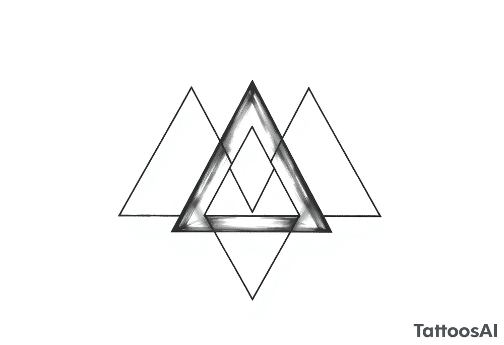 I want three triangles that overlap each other tattoo idea I want three triangles that overlap each other tattoo idea