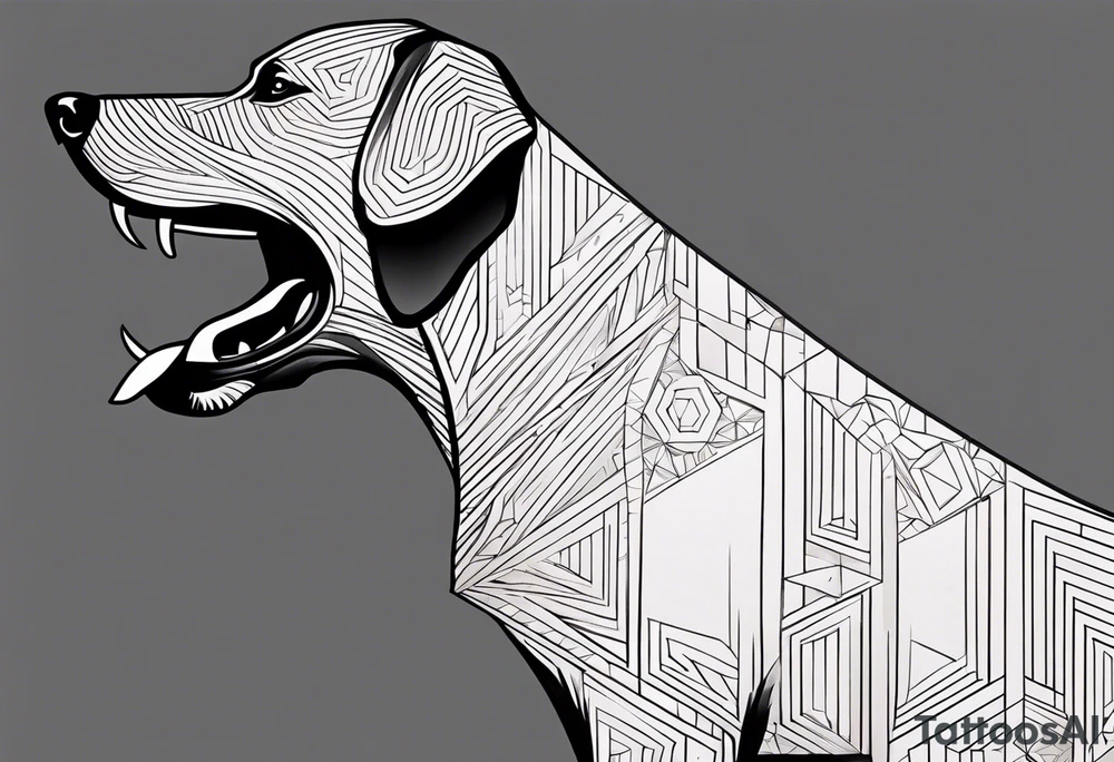 Black Dog tattoo idea