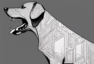 Black Dog tattoo idea