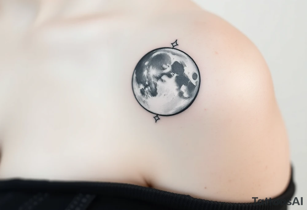 The moon tattoo idea