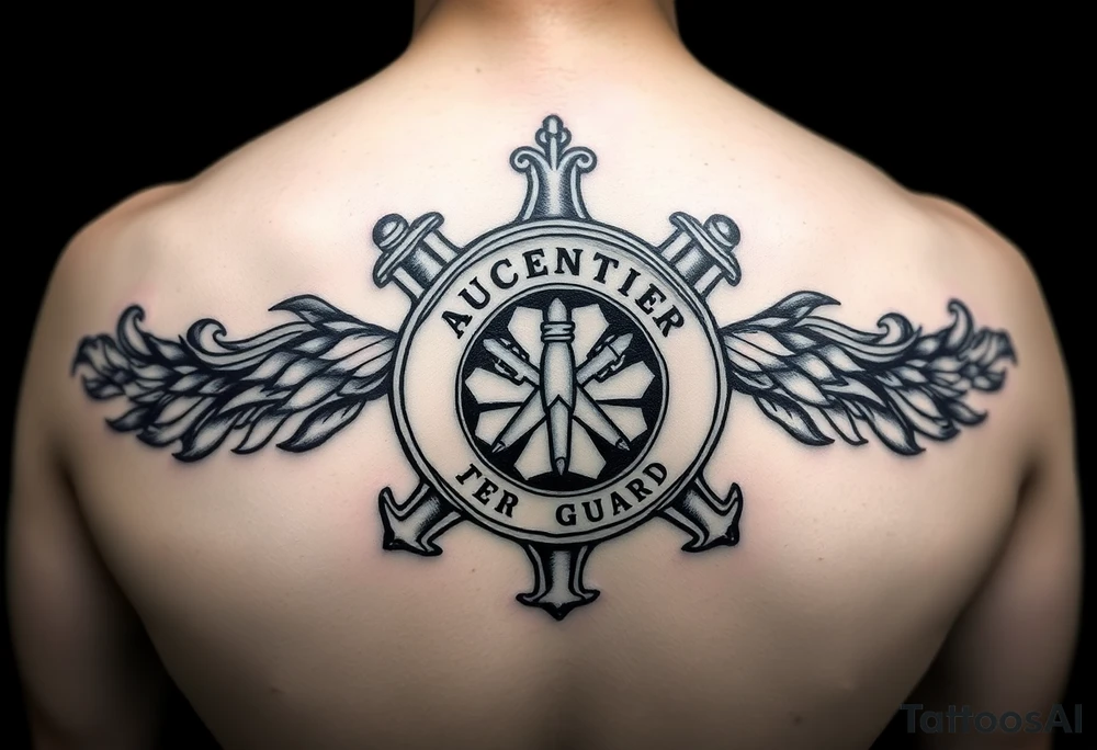 Coast guard daughter hero strength protection tattoo idea