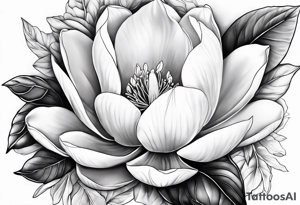 Magnolia tattoo idea