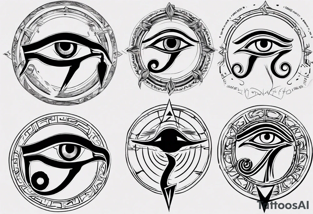 Eye of horus tattoo idea