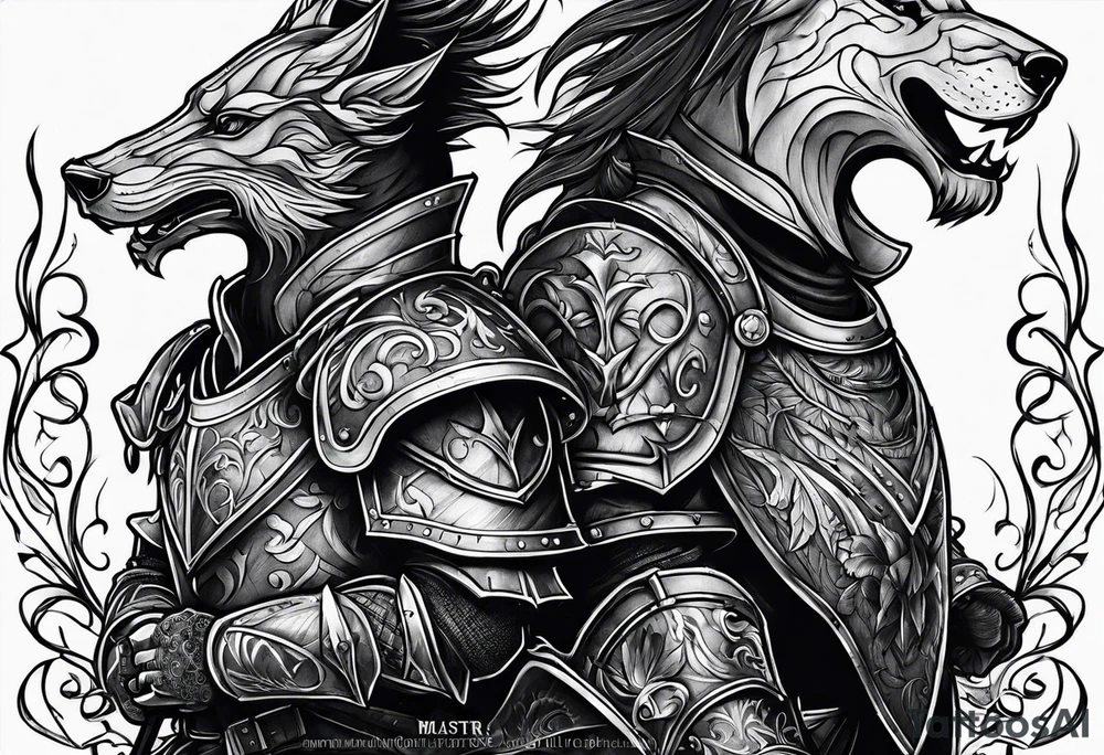 two knights tattoo idea