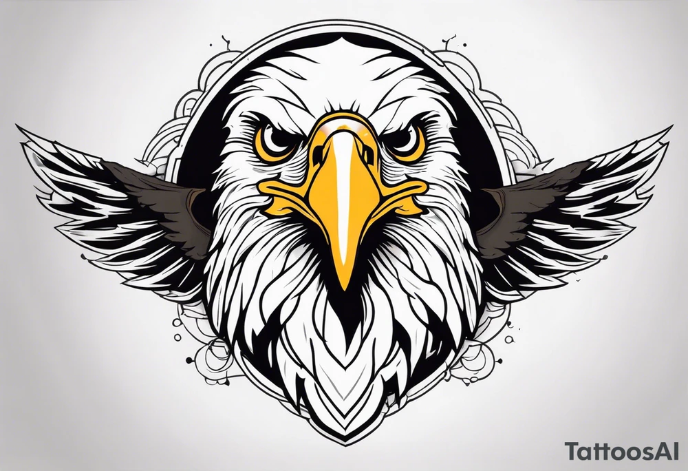 Tattoo of an Eagles head tattoo idea