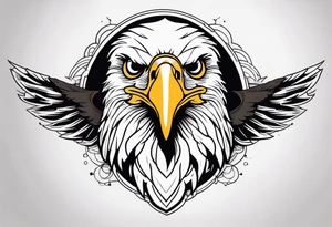 Tattoo of an Eagles head tattoo idea