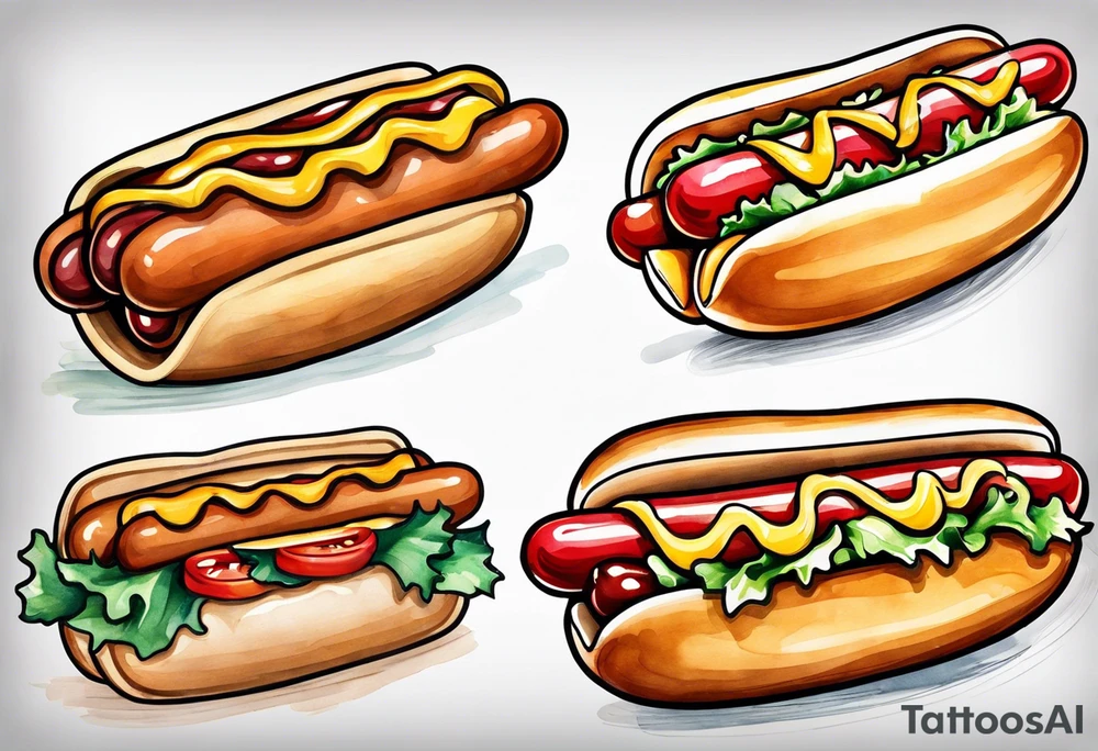 hot dog tattoo idea