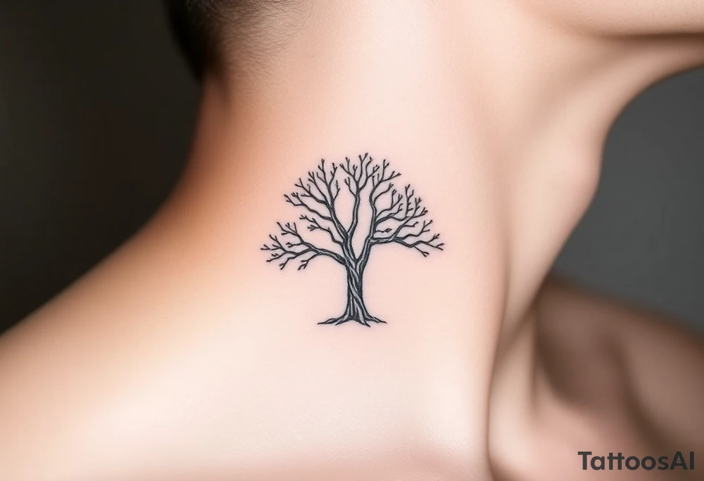 Sycamore tree tattoo idea