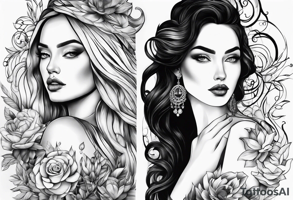 Names Lera and Lika tattoo idea