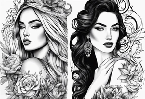 Names Lera and Lika tattoo idea