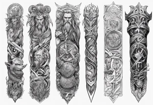 norse
 arm sleeve tattoo idea