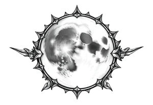 sacred moon tattoo idea