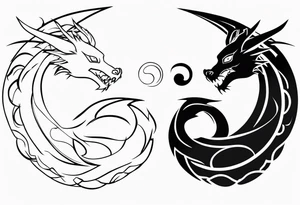 dragon, gaara from naruto symbol tattoo idea