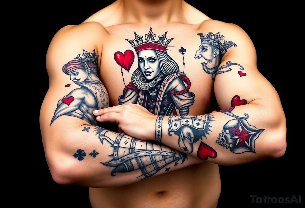 king of hearts tattoo idea