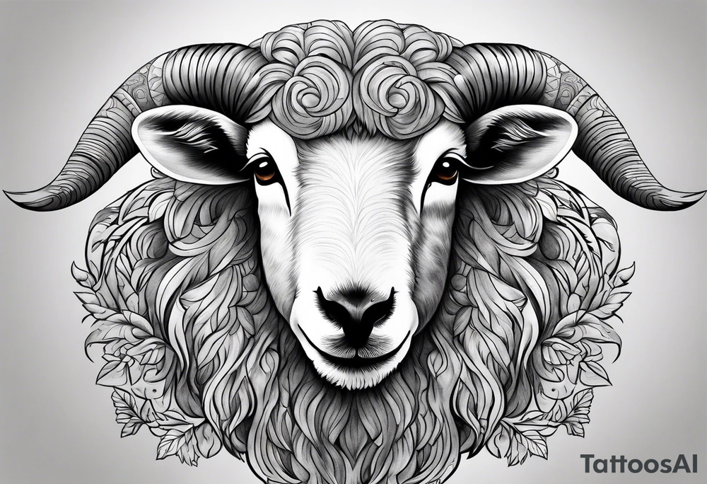 sheep hunting tattoo idea