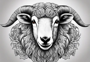 sheep hunting tattoo idea