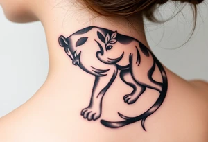 Black panther tattoo idea