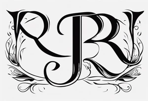 Letter R with date 09.01.23 and time 10:39AM tattoo idea