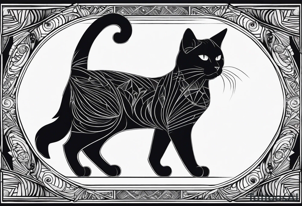 Black Cat tattoo idea