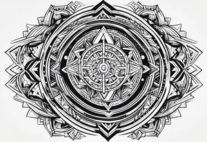 Tribal tattoo half sleeve tattoo idea