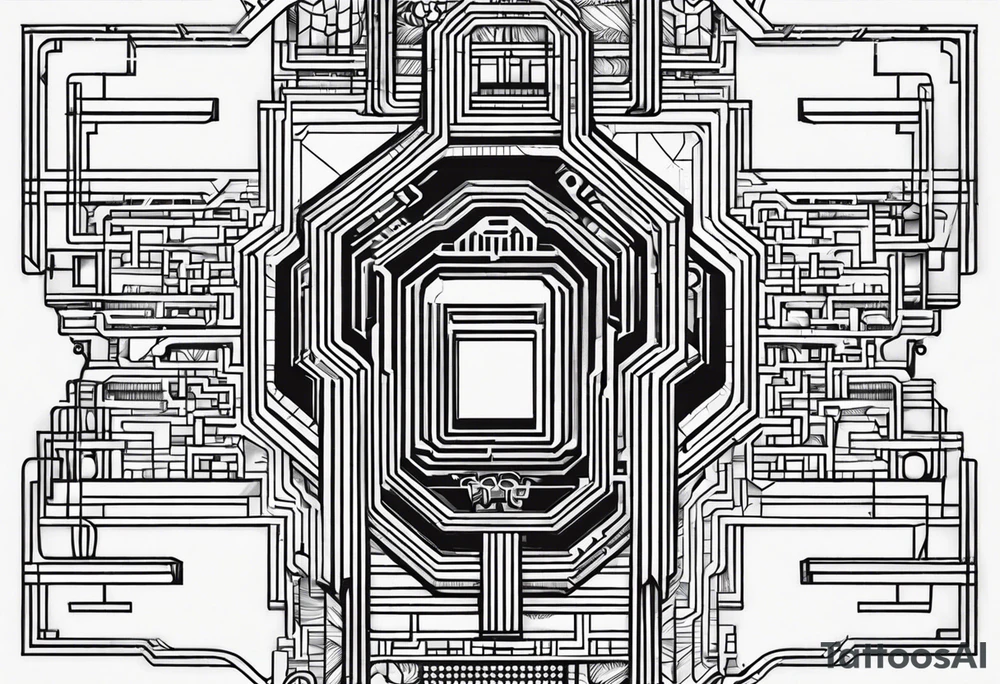 microchip tattoo idea