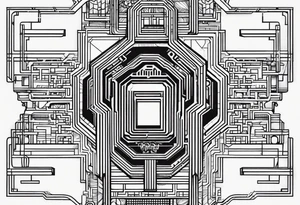 microchip tattoo idea