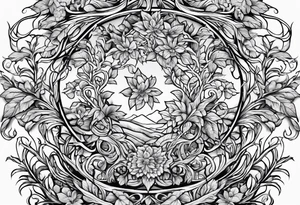Vines branches tattoo idea