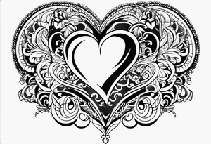 Small tattoo with the name: kaimani with a heart tattoo idea