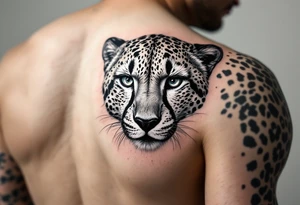 cheetah tattoo tattoo idea