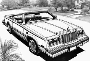 1984 Chrysler lebaron convertible tattoo idea