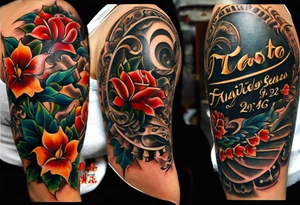 Family birthdates combined - 08.15.1966, 07.17.1974, 03.03.1992, 02.11.2008 and 02.02.2006 tattoo idea