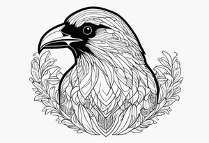 alpine chough tattoo idea