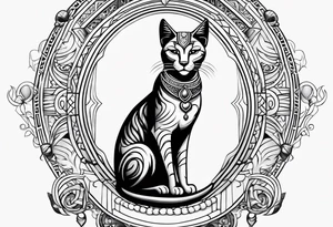 Bastet goddess tattoo idea