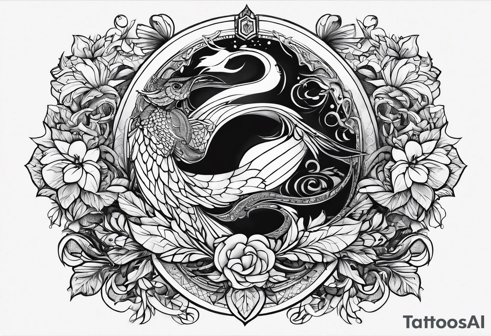 Schwarze seeschlange tattoo idea