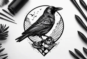 tin mine & chough tattoo idea