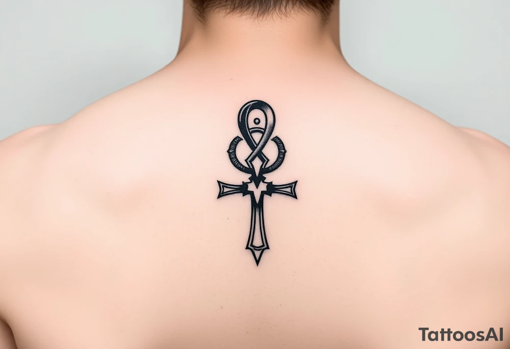Small Ankh tattoo idea