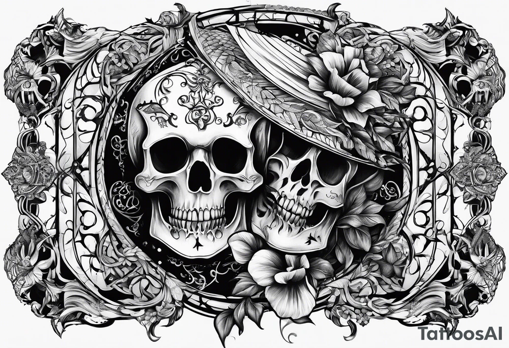 1976 in gothic print tattoo idea