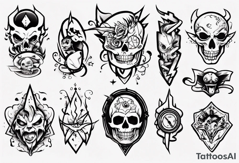 cartoon tattoo idea